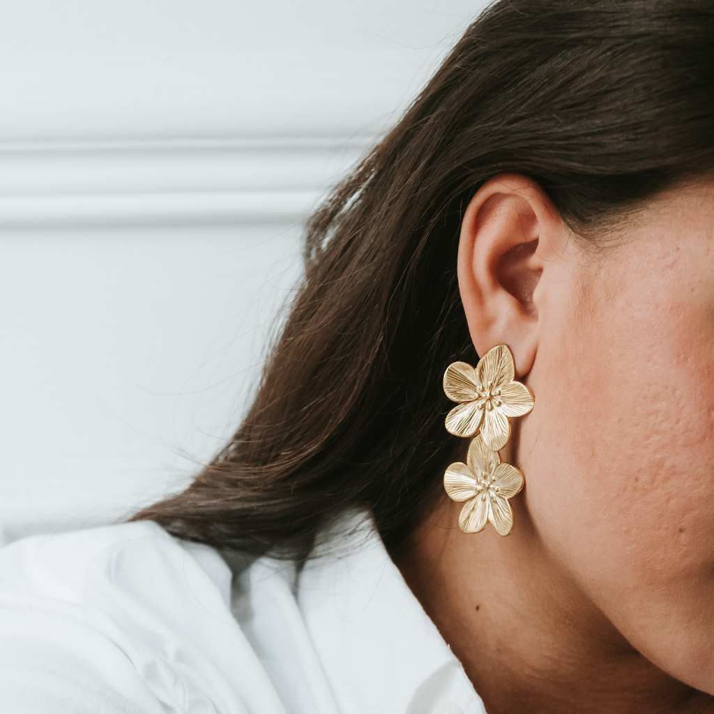 Boucles d’oreilles fleur Noémie