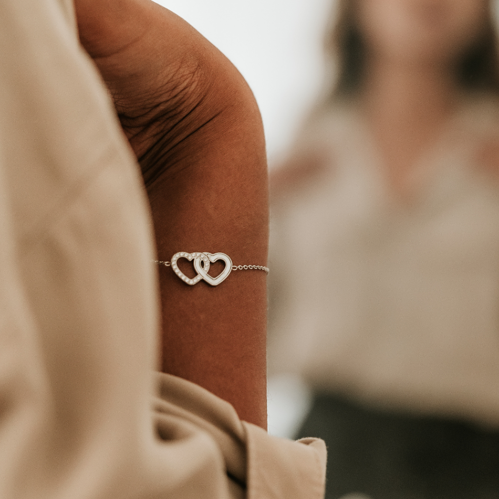 Bracelet cœurs entrelacés Maria
