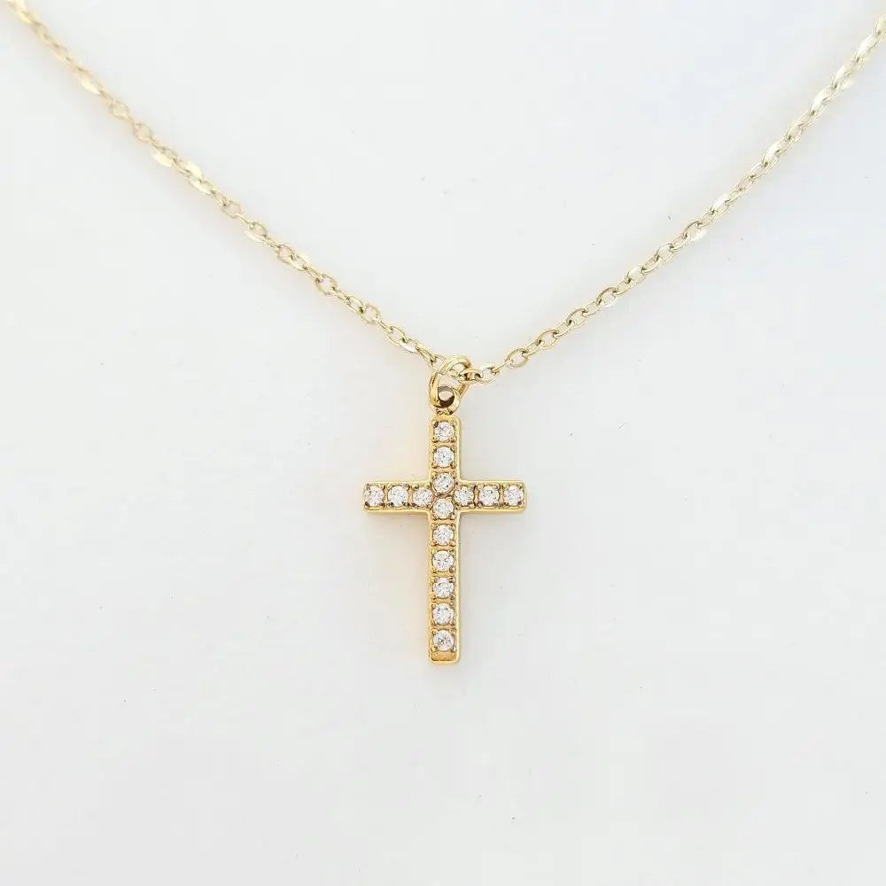 Collier croix Maranatha