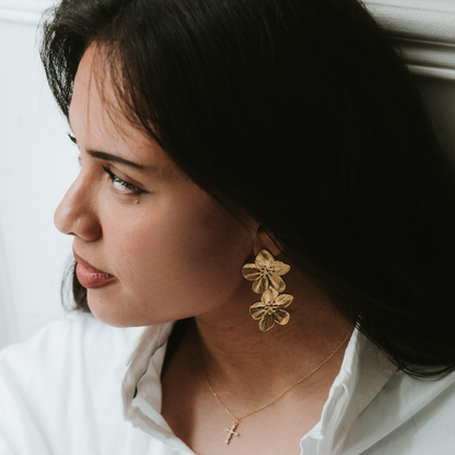Boucles d’oreilles fleur Noémie