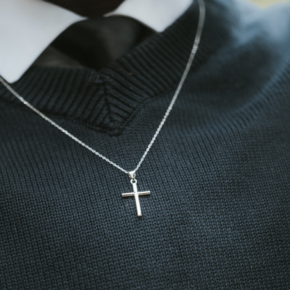 Collier croix homme Jean 3:16
