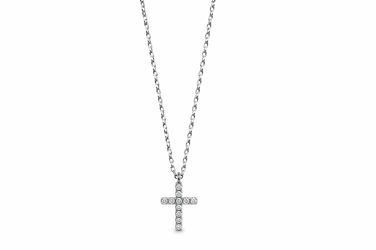 Collier croix en argent Inestimable